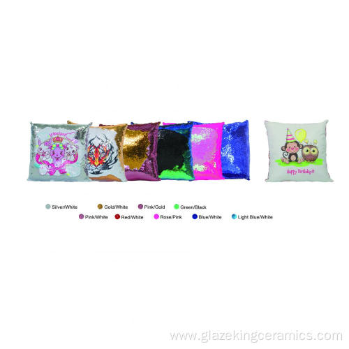 Super Soft Material Subli Sequin Pillow Case